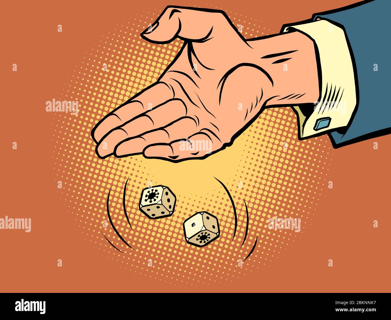 Versehentliche Virusinfektion, epidemisches Konzept Stock Vektor