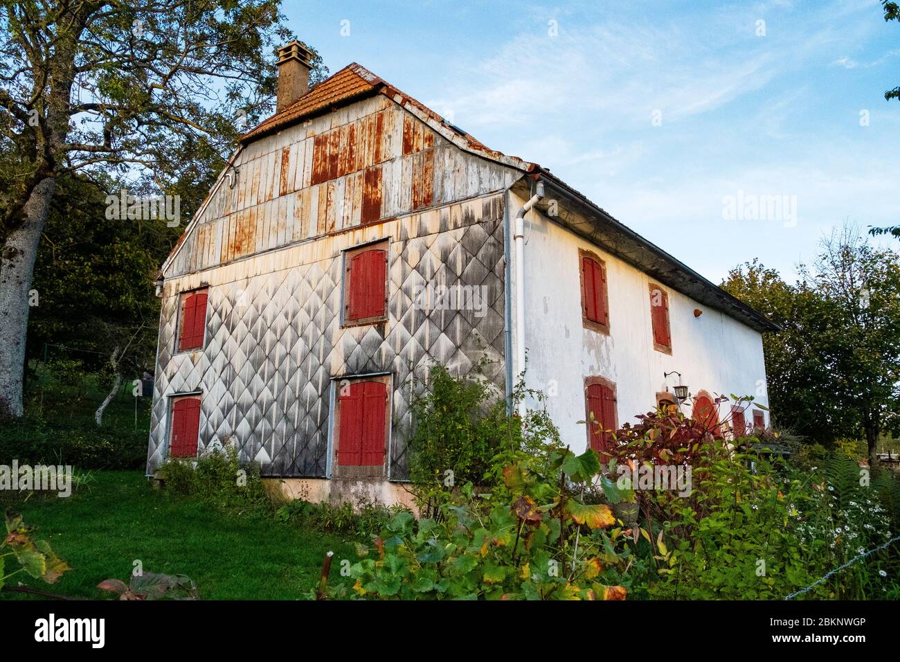 französisches Bauernhaus Stockfoto
