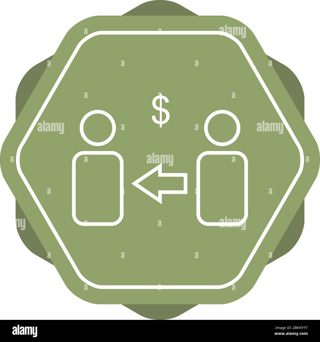 Schönes Vektor-Symbol für Market Affiliate Stock Vektor