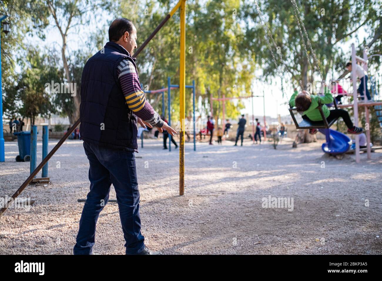 Menschen aus Qamischli, Syrien. Stockfoto