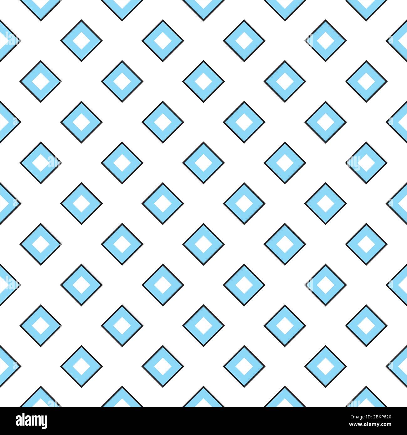 Nahtlose geometrische Textur mit Rauten. Farbige Rauten auf weißem Hintergrund. Vektorgrafik im EPS8-Format, Musterfeld inklusive. Stock Vektor