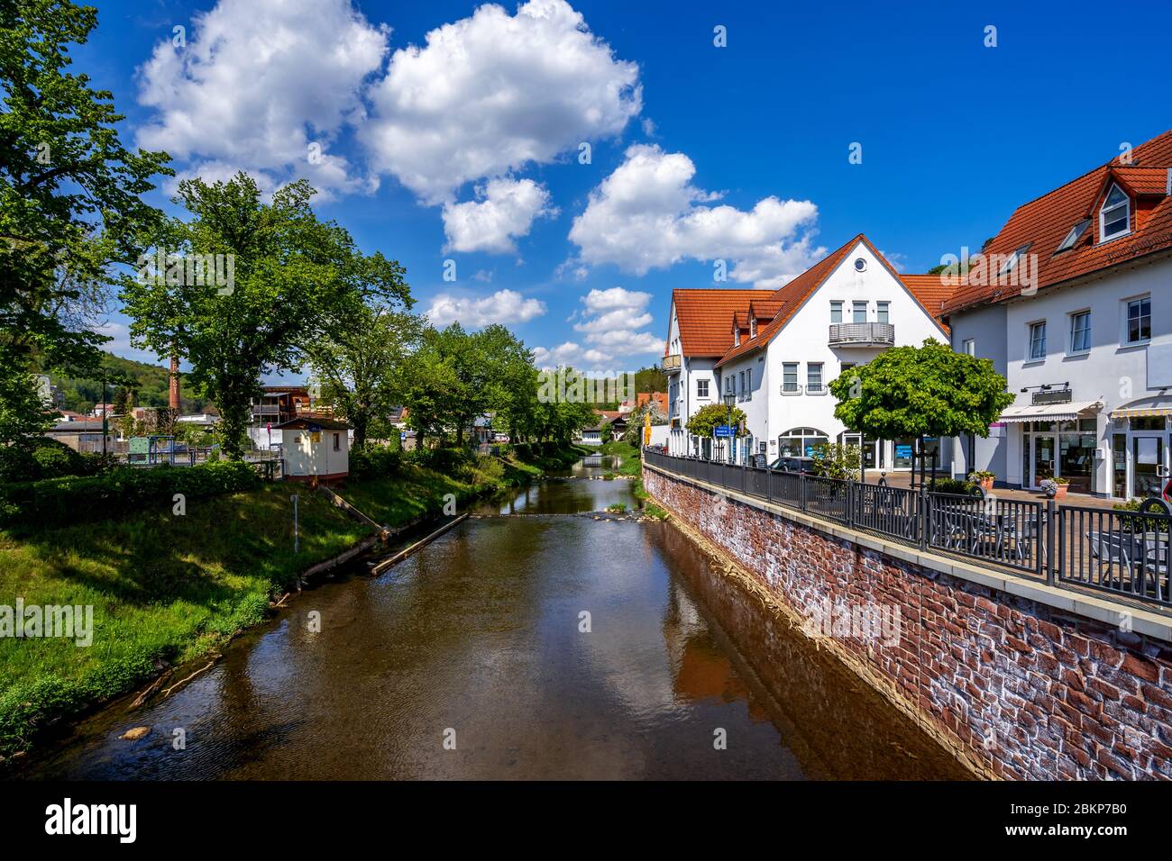 Historische Stadt Bad Soden - Salmünster, Deutschland Stockfotografie ...