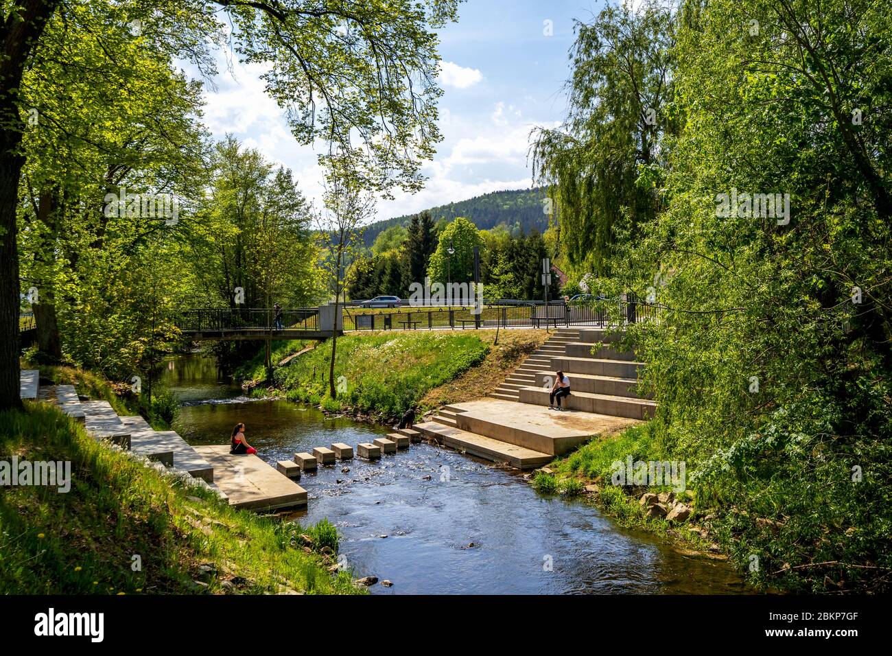 Park, Bad Soden - Salmünster, Deutschland Stockfoto