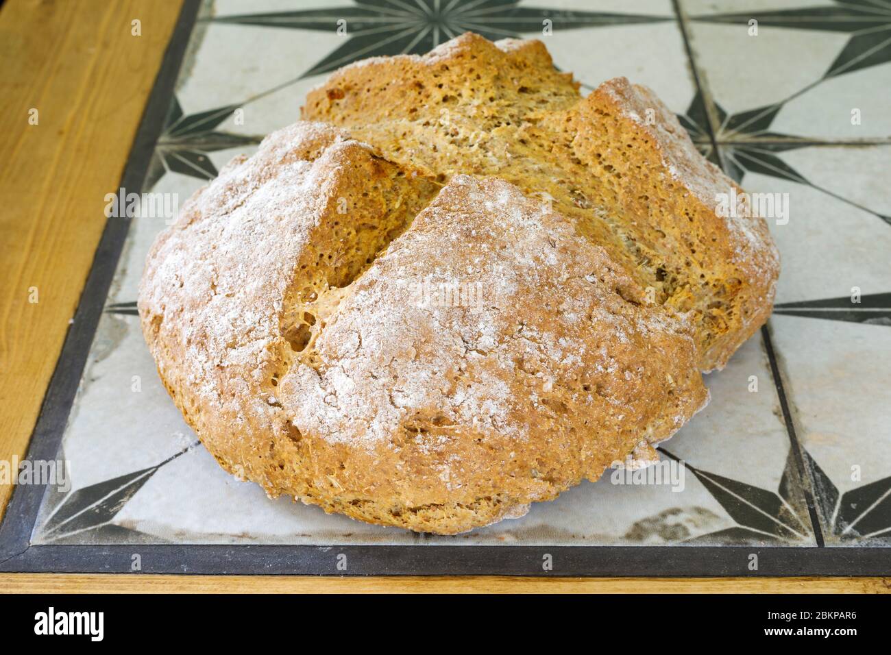 Frisch gebackenes Brot mit Soda Stockfoto