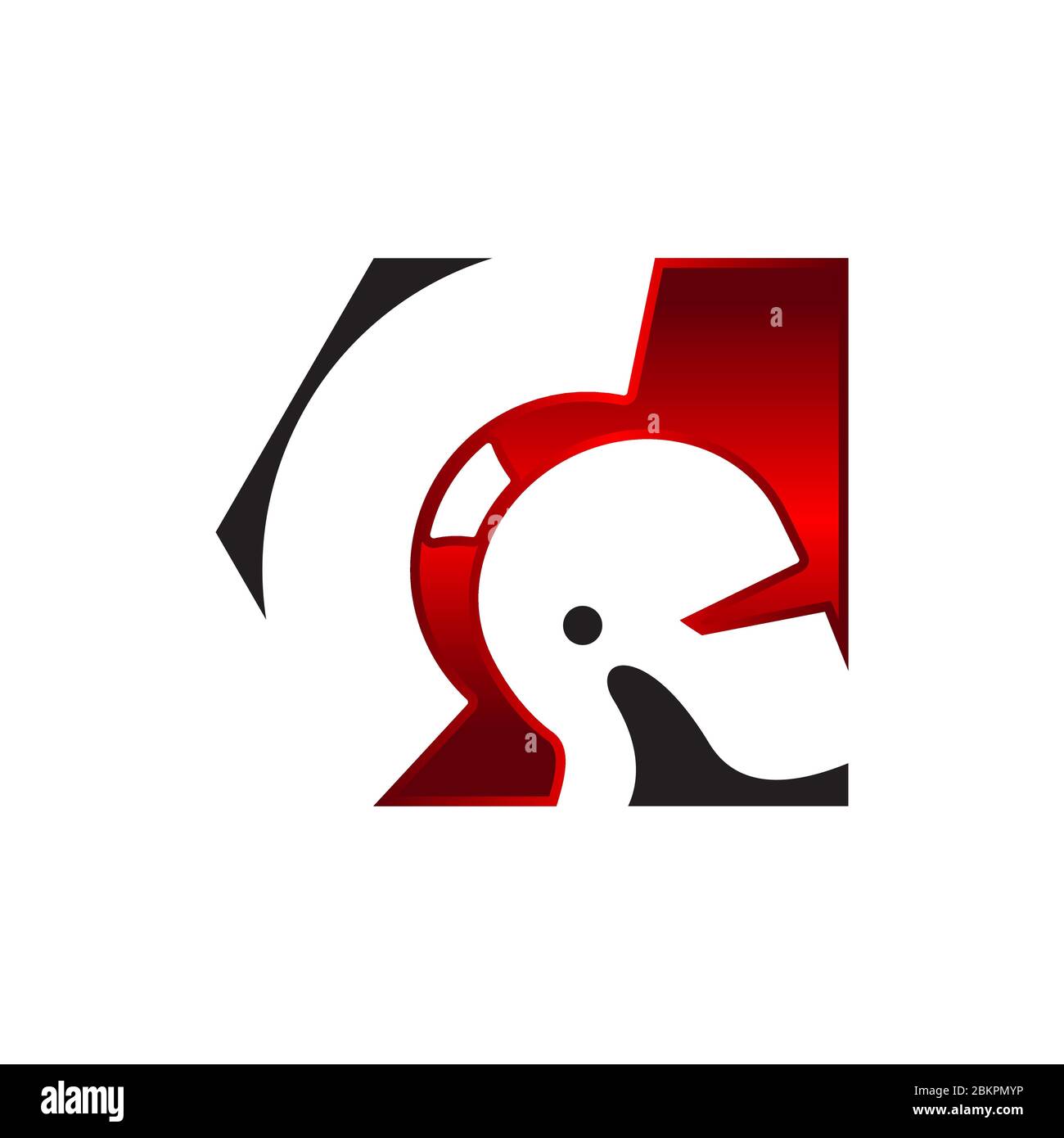 Spartan Logo Template Design Vektor, Emblem, Design Konzept, Kreatives Symbol, Icon Stock Vektor