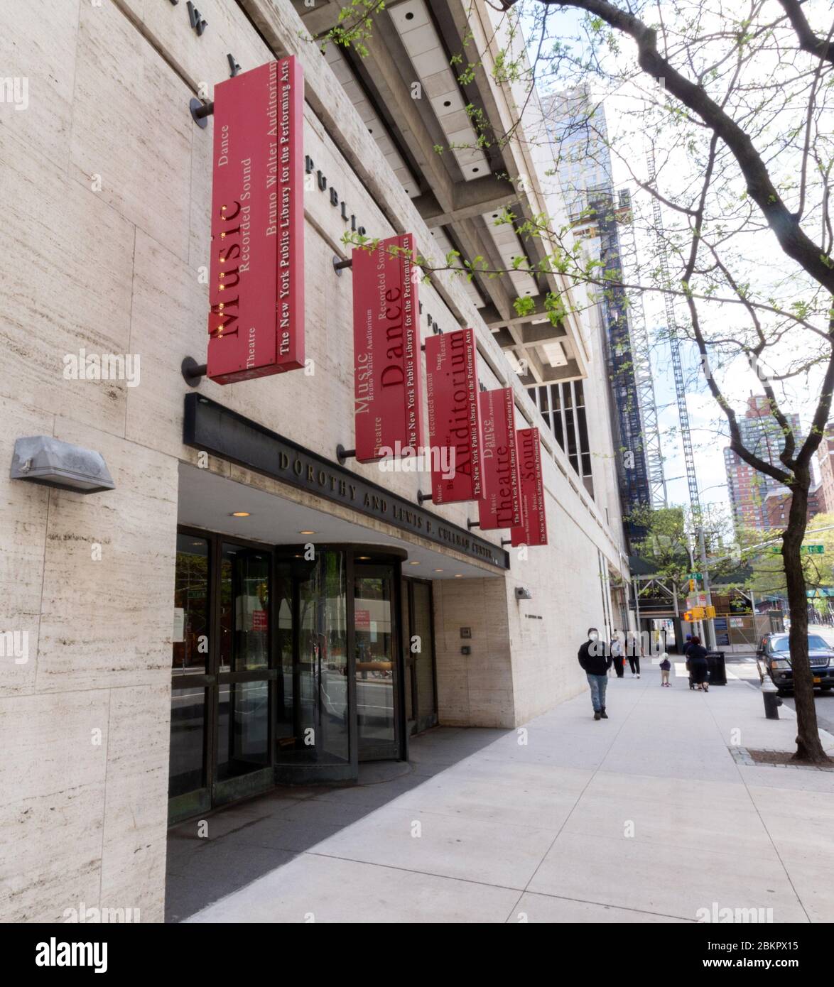 Cullman Center Sondersammlungen für darstellende Kunst Zweig der New York Public Library. Es beherbergt Archive über Tanz, Theater, Musik und Film Stockfoto