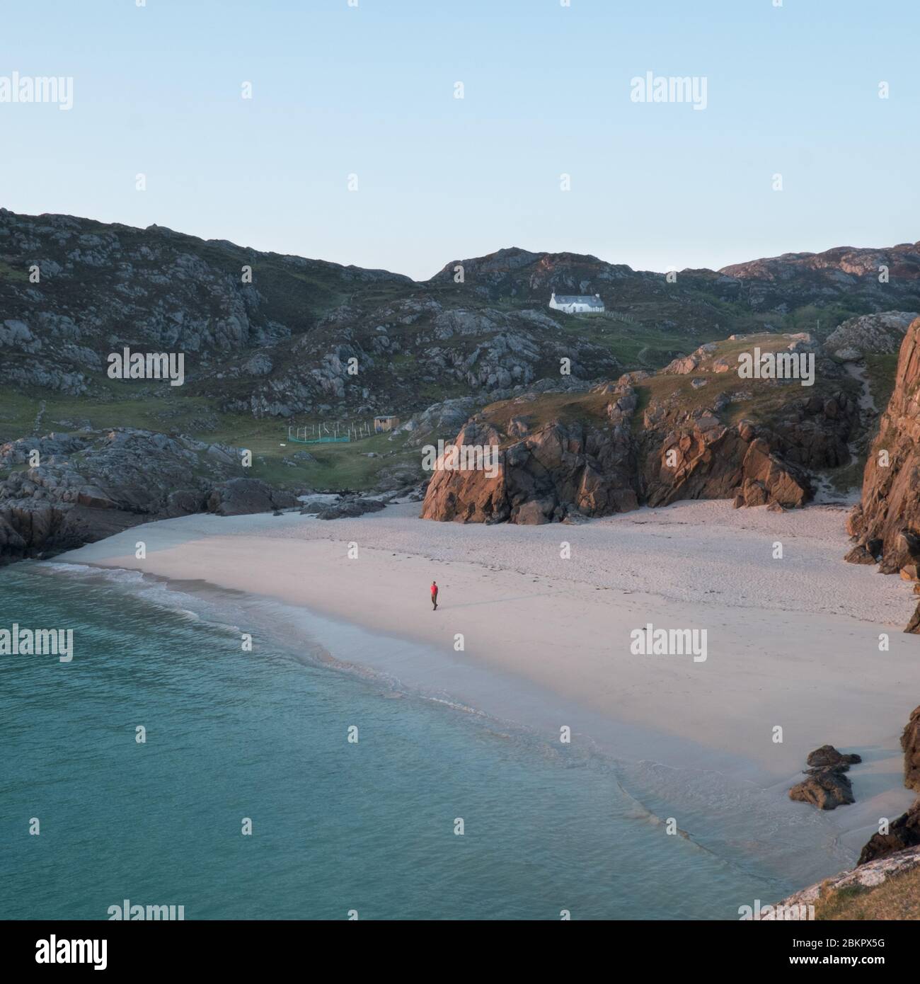 Achmelvich Strand in der Nähe von Lochinver, Sutherland, Schottland Stockfoto