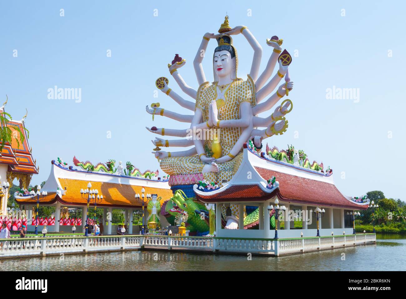 Wat Plai Laem Tempel, Ko Samui, Thailand Stockfoto