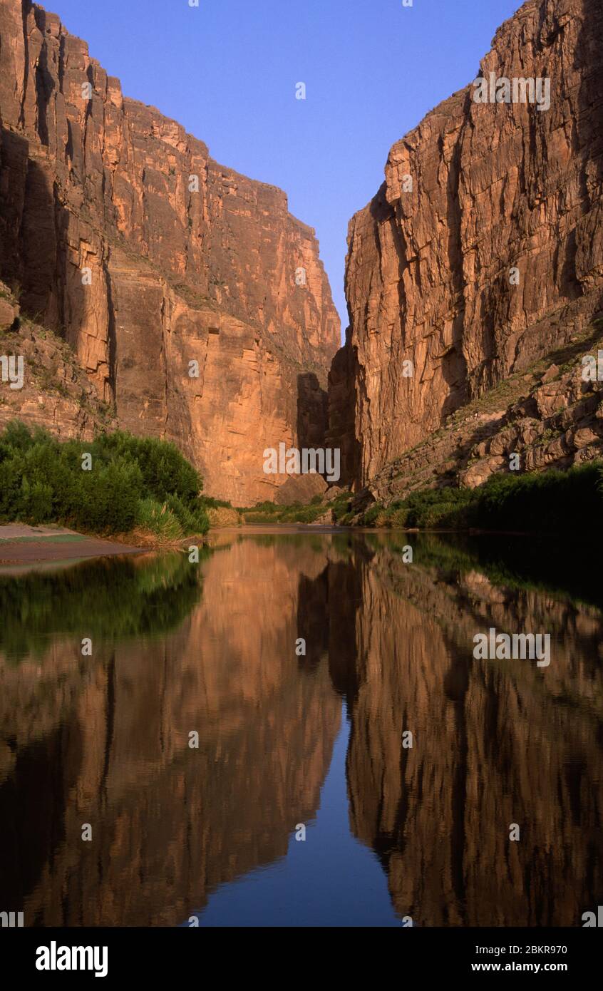 Santa Elena Canyon, Big Bend Nationalpark, Texas Stockfoto