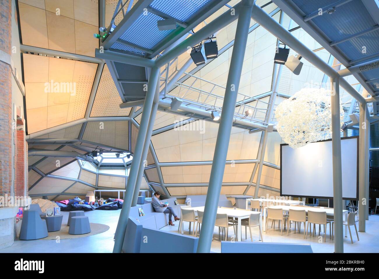 Frankreich, Loiret, Orleans, FRAC (Regional Contemporary Art Fund) Centre Val de Loire, Gebäude der Architekten Jakob + MacFarlane (2013) Stockfoto