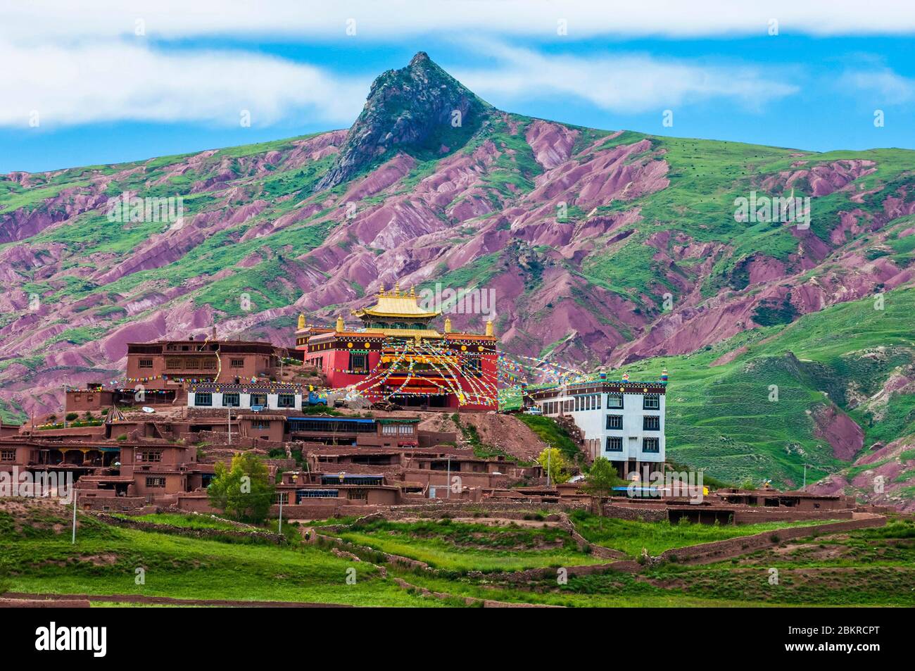 China, Ost-Tibet, oder Kham, Qinghai, Nagchu, Kargon Kloster Stockfoto