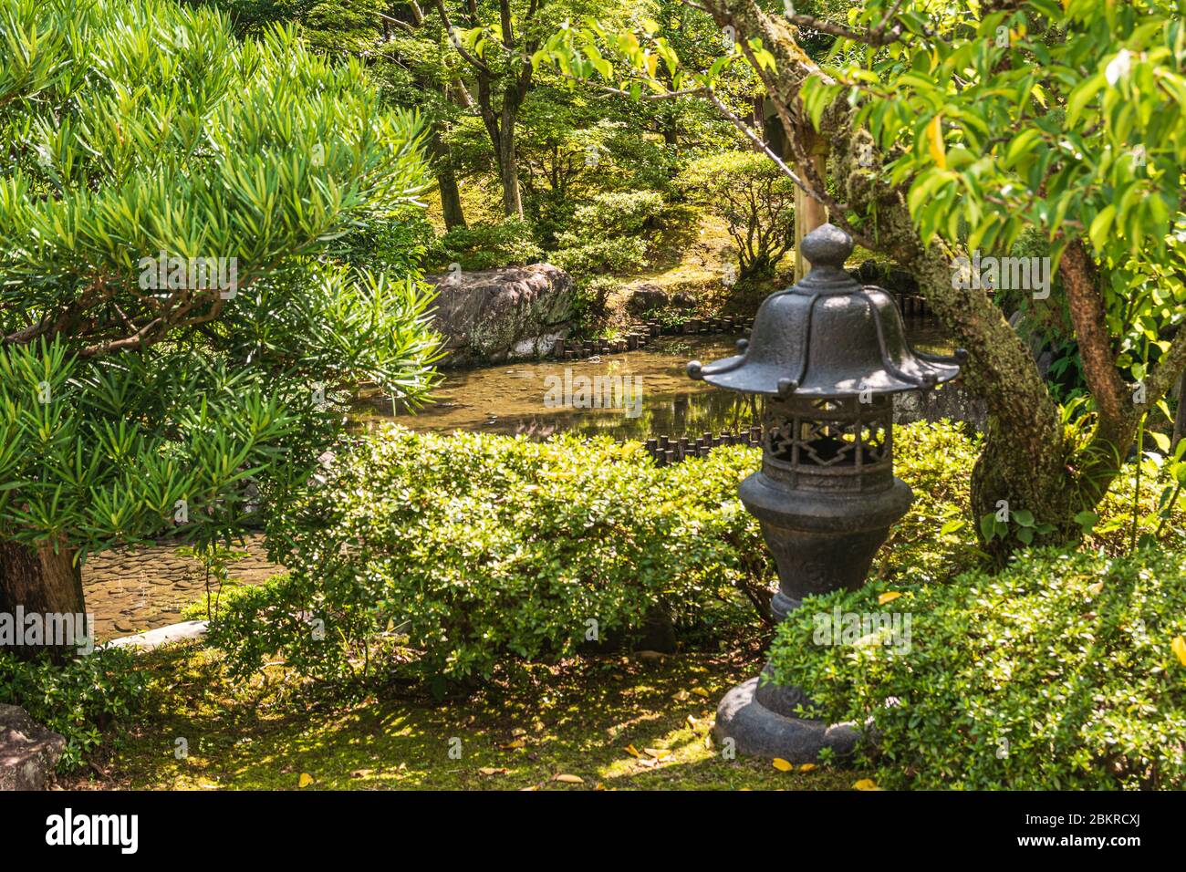 Kyoto, Japan, Asien - 3. September 2019 : Garten des Kaiserpalastes von Kyoto Stockfoto