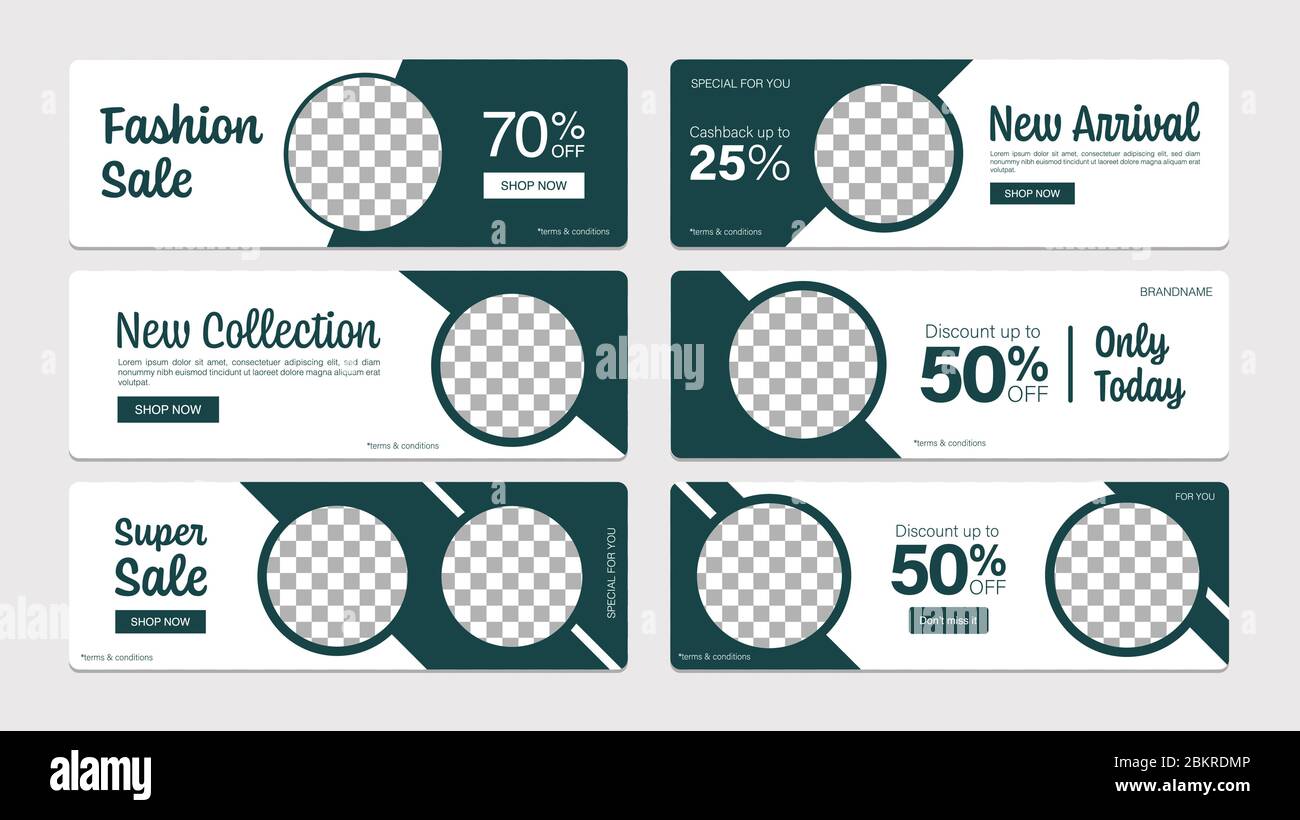 Verkauf Vorlage Sammlung für Promotion Verkauf. Bearbeitbares Banner für Social Media Post, Website und Internet-Anzeigen. Stock Vektor