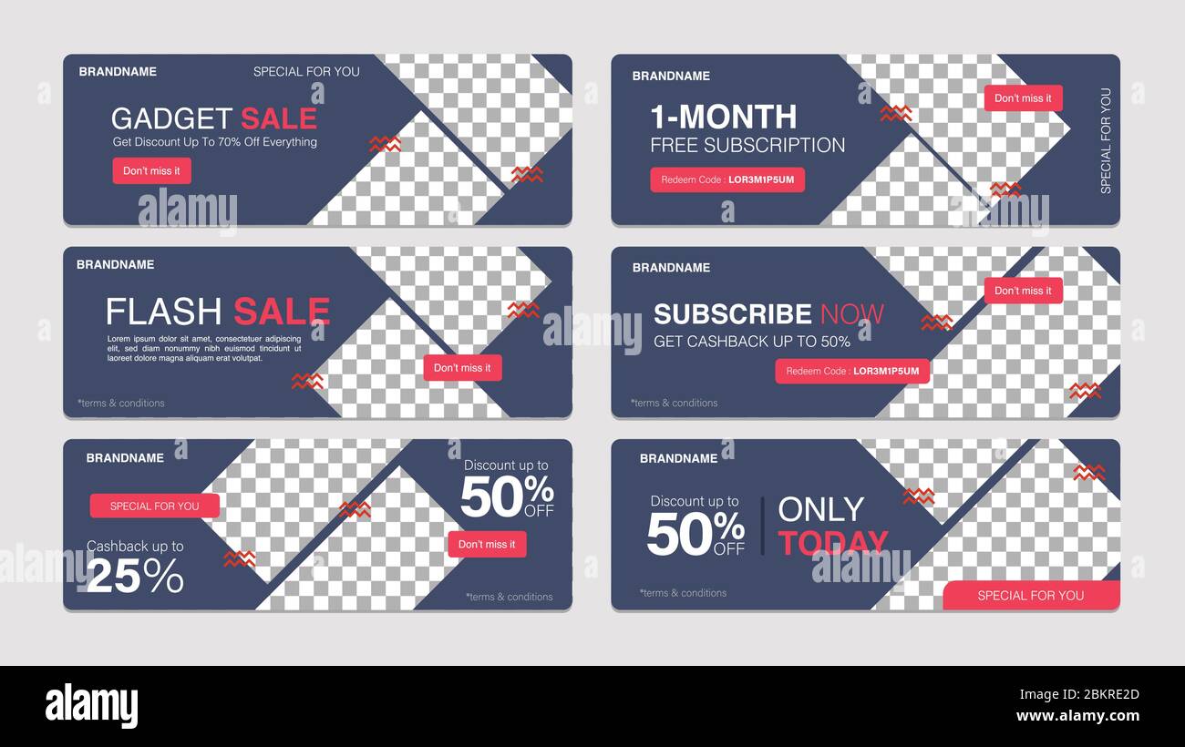 Verkauf Vorlage Sammlung für Promotion Verkauf. Bearbeitbares Banner für Social Media Post, Website und Internet-Anzeigen. Stock Vektor