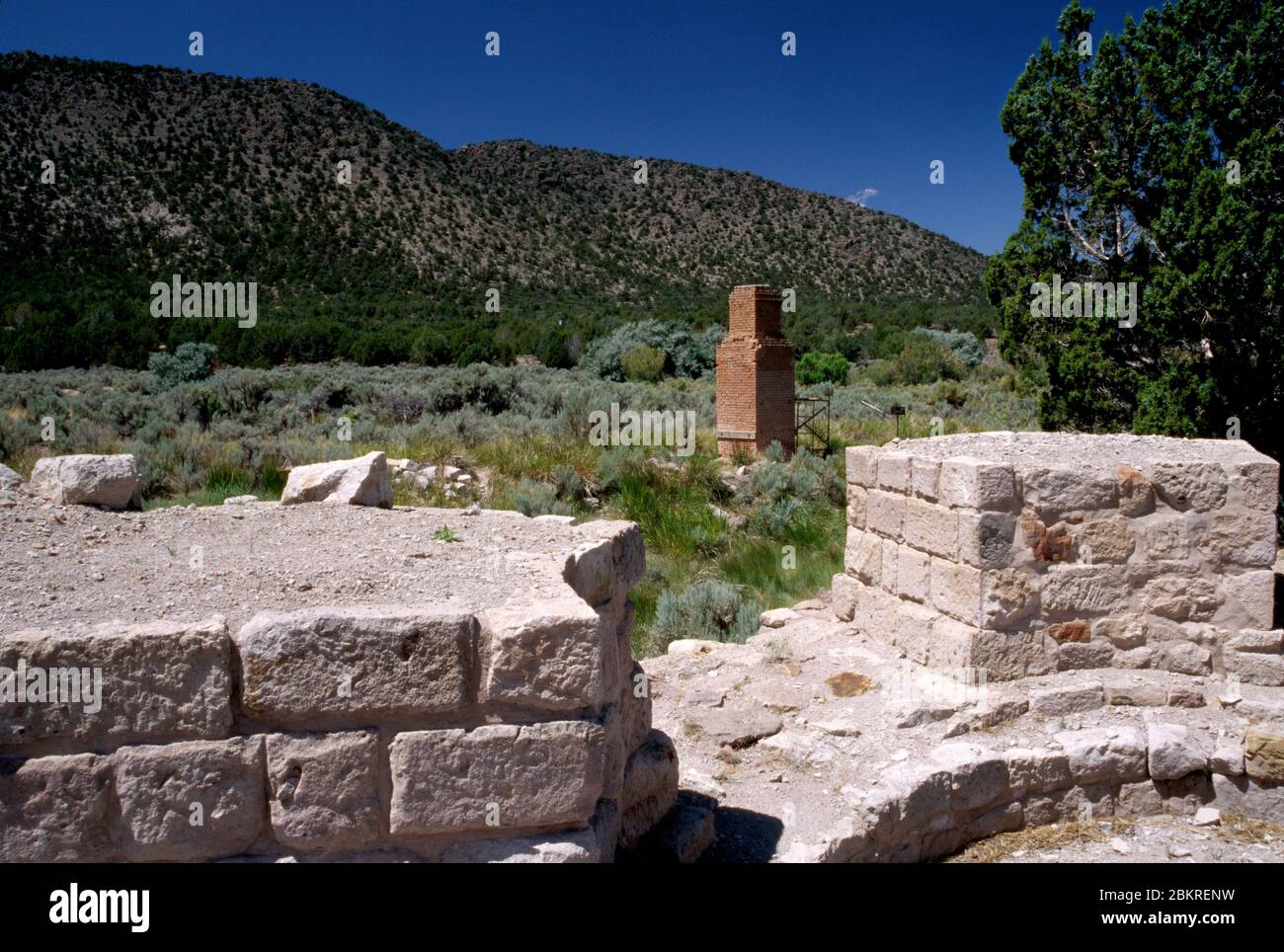 Ofen und Gießerei, Old Iron Town State Park, Utah Stockfotografie Alamy