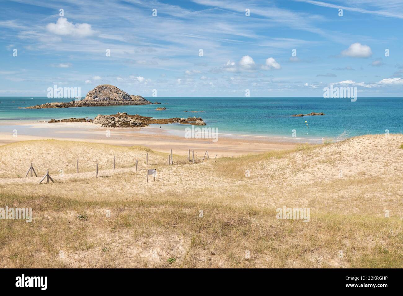 Frankreich, Ille-et-Vilaine, Saint-Coulomb, Strand und Naturgebiet von Chevrets Stockfoto