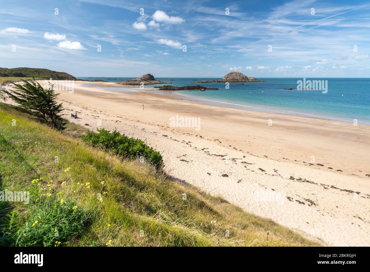Frankreich, Ille-et-Vilaine, Saint-Coulomb, Strand und Naturgebiet von Chevrets Stockfoto