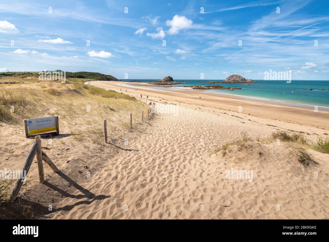 Frankreich, Ille-et-Vilaine, Saint-Coulomb, Strand und Naturgebiet von Chevrets Stockfoto