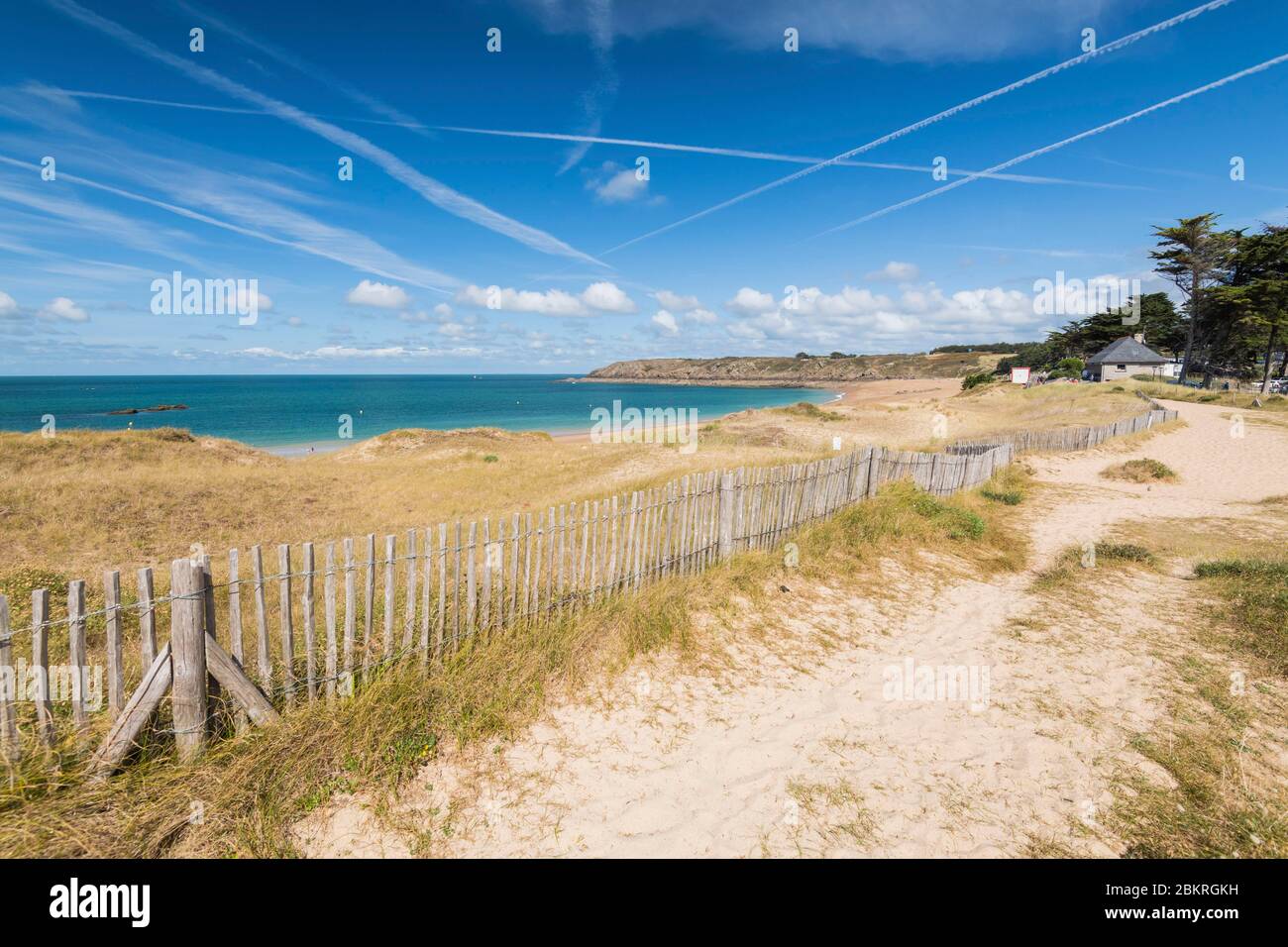 Frankreich, Ille-et-Vilaine, Saint-Coulomb, Strand und Naturgebiet von Chevrets Stockfoto