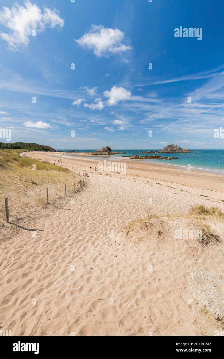 Frankreich, Ille-et-Vilaine, Saint-Coulomb, Strand und Naturgebiet von Chevrets Stockfoto