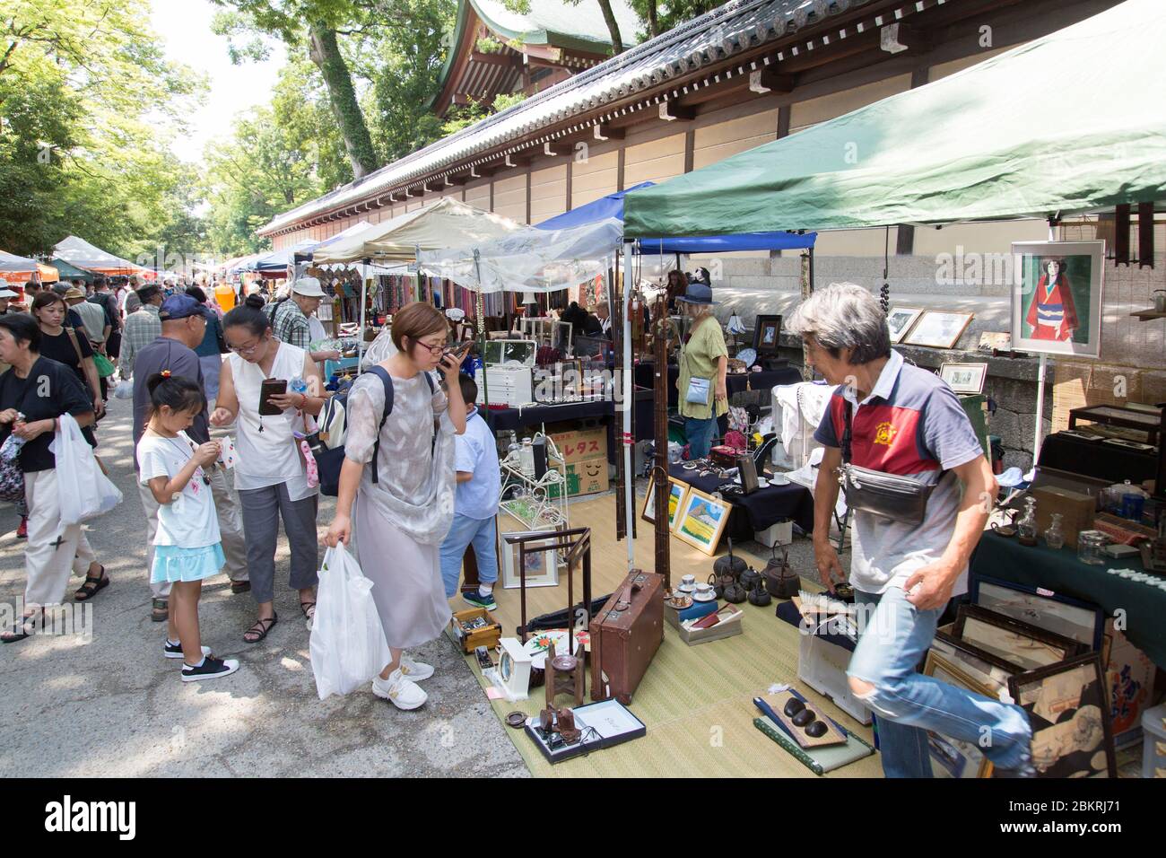 Japan, Honshu Island, Kansai Region, Kyoto, Flohmarkt Stockfoto