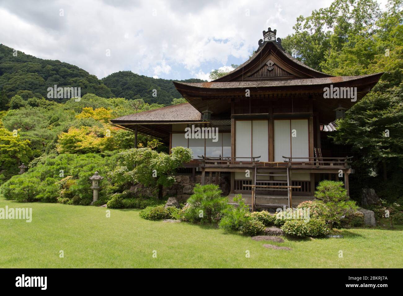 Japan, Honshu Island, Kansai Region, Kyoto, Arashiyama, Villa und Garten des Schauspielers Okochi Sanso Stockfoto