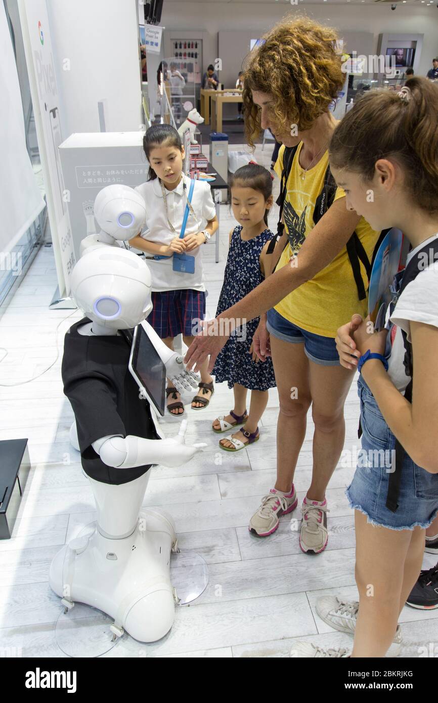 Japan, Honshu Island, Kanto Region, Tokio, humanoider Roboter Stockfoto
