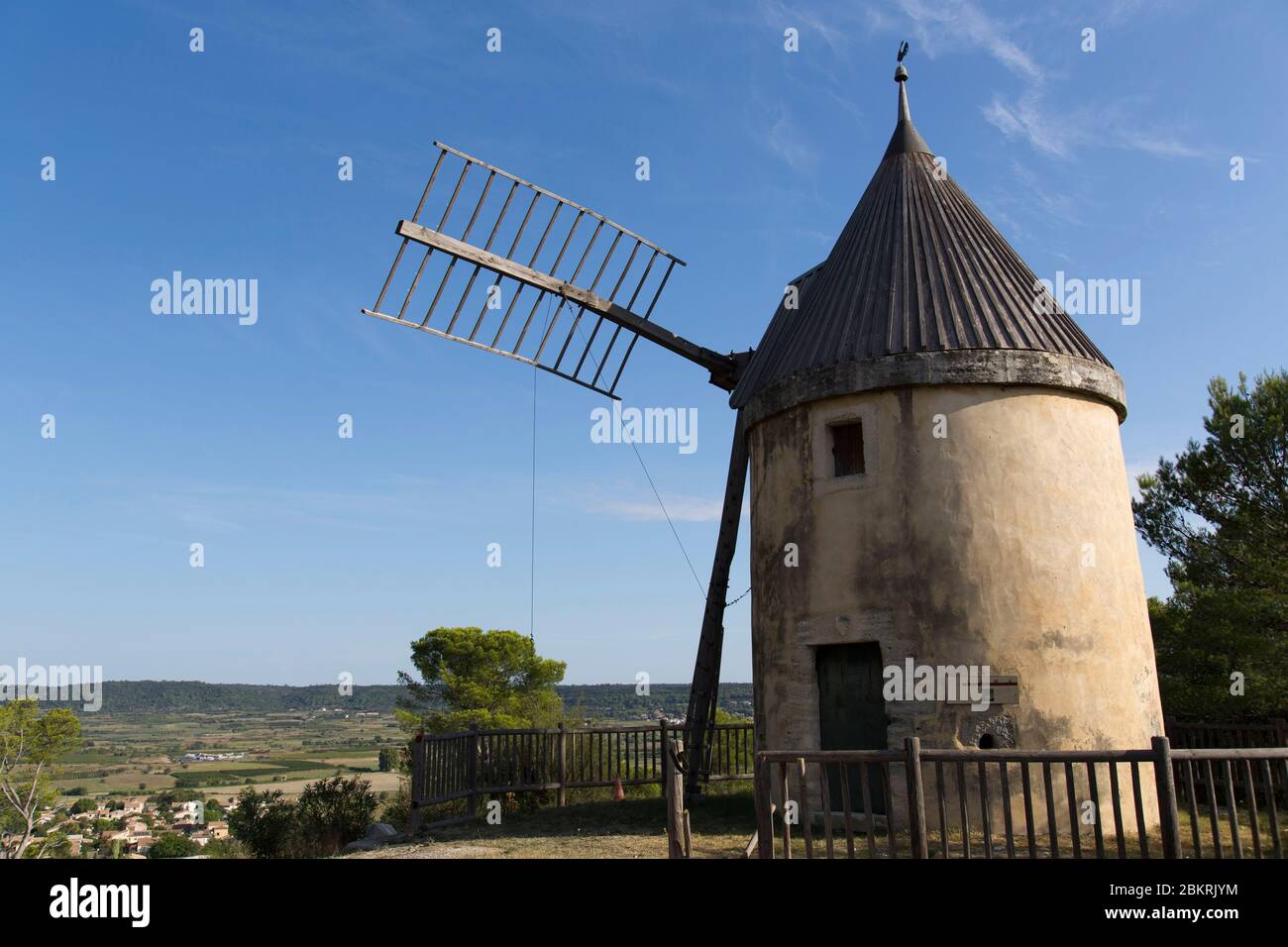 Frankreich, Gard, Langlade, Cavalier Windmühle Stockfoto