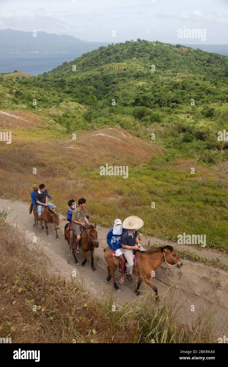 Philippinen, Luzon Island, Manila, Pony-Fahrt rund um Manila Stockfoto