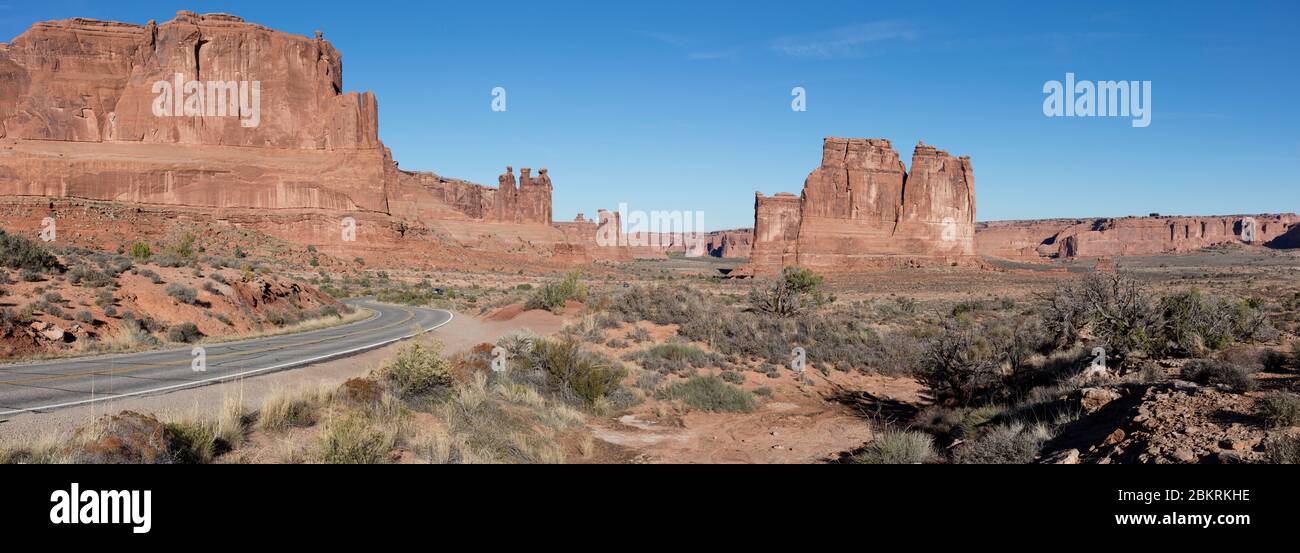 Vereinigte Staaten, Utah, Colorado Plateau, Arches National Park Stockfoto