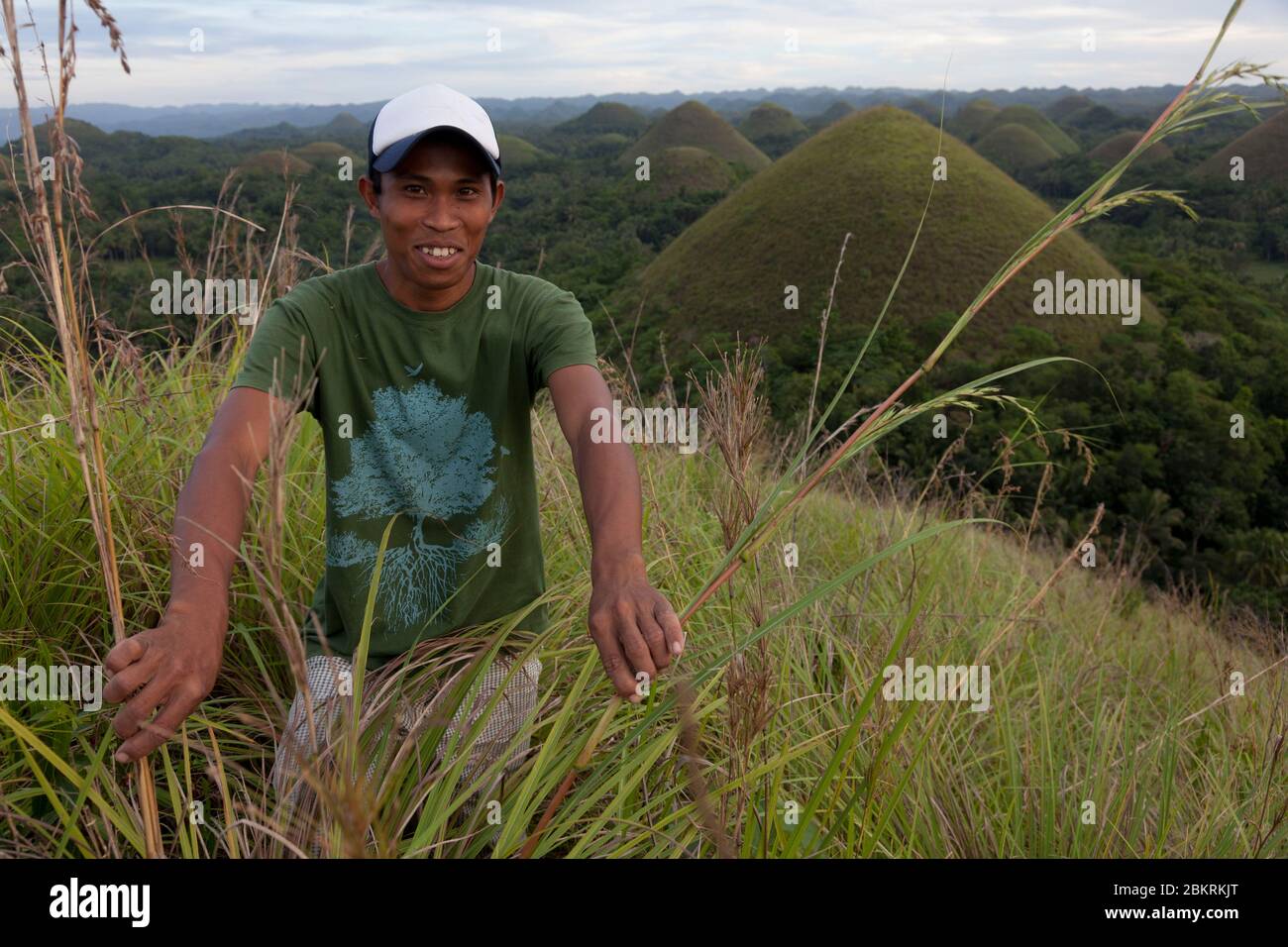 Philippinen, Visayas Archipel, Bohol Insel, Chocolate Hills Stockfoto