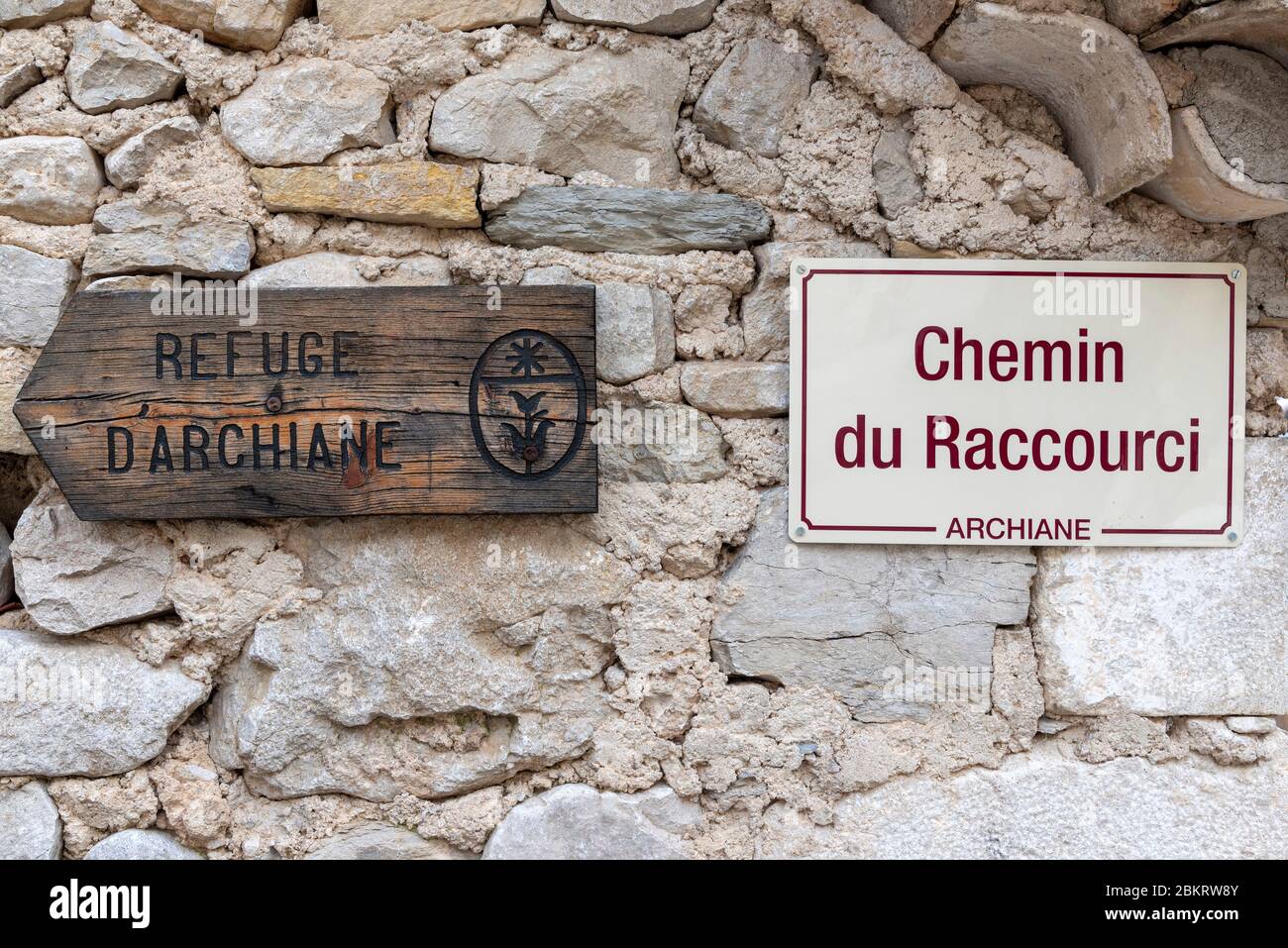 Frankreich, Drome, Vercors Regional Natural Park, Archiane Refuge Stockfoto