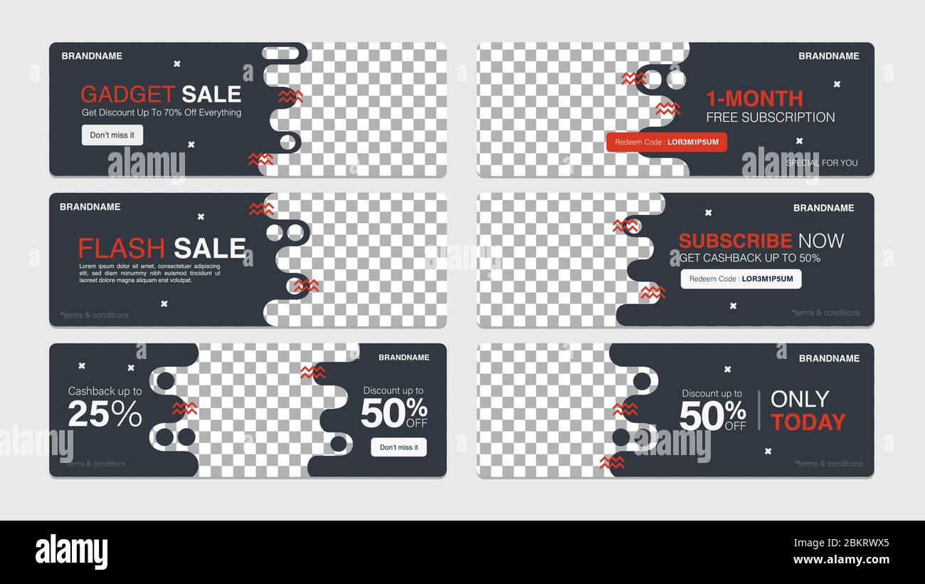 Verkauf Vorlage Sammlung für Promotion Verkauf. Bearbeitbares Banner für Social Media Post, Website und Internet-Anzeigen. Stock Vektor