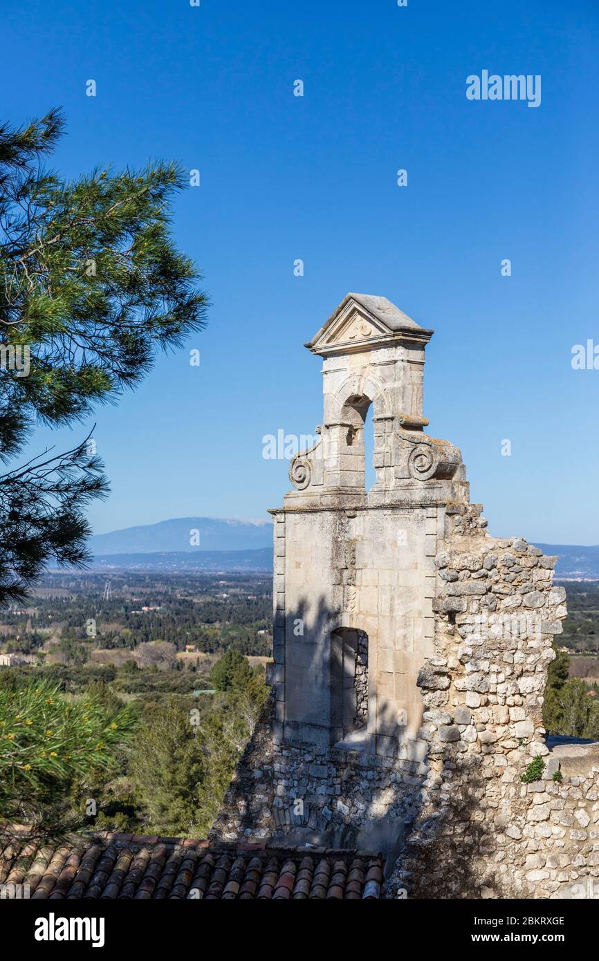 Frankreich, Bouches-du-Rh?ne, regionaler Naturpark Alpilles, Eygalis, Ruinen der Kapelle der Weißen Büßer des 16. Jahrhunderts Stockfoto