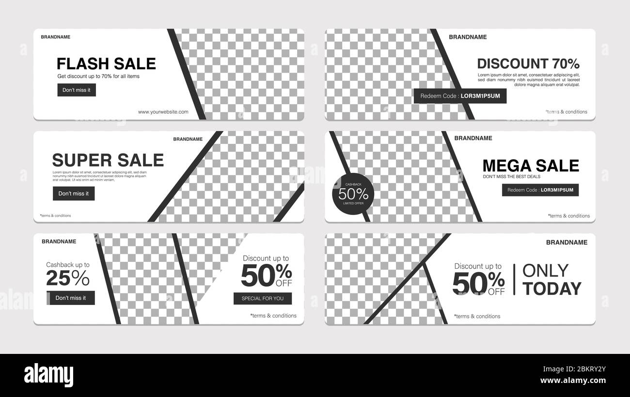 Verkauf Vorlage Sammlung für Promotion Verkauf. Bearbeitbares Banner für Social Media Post, Website und Internet-Anzeigen. Stock Vektor