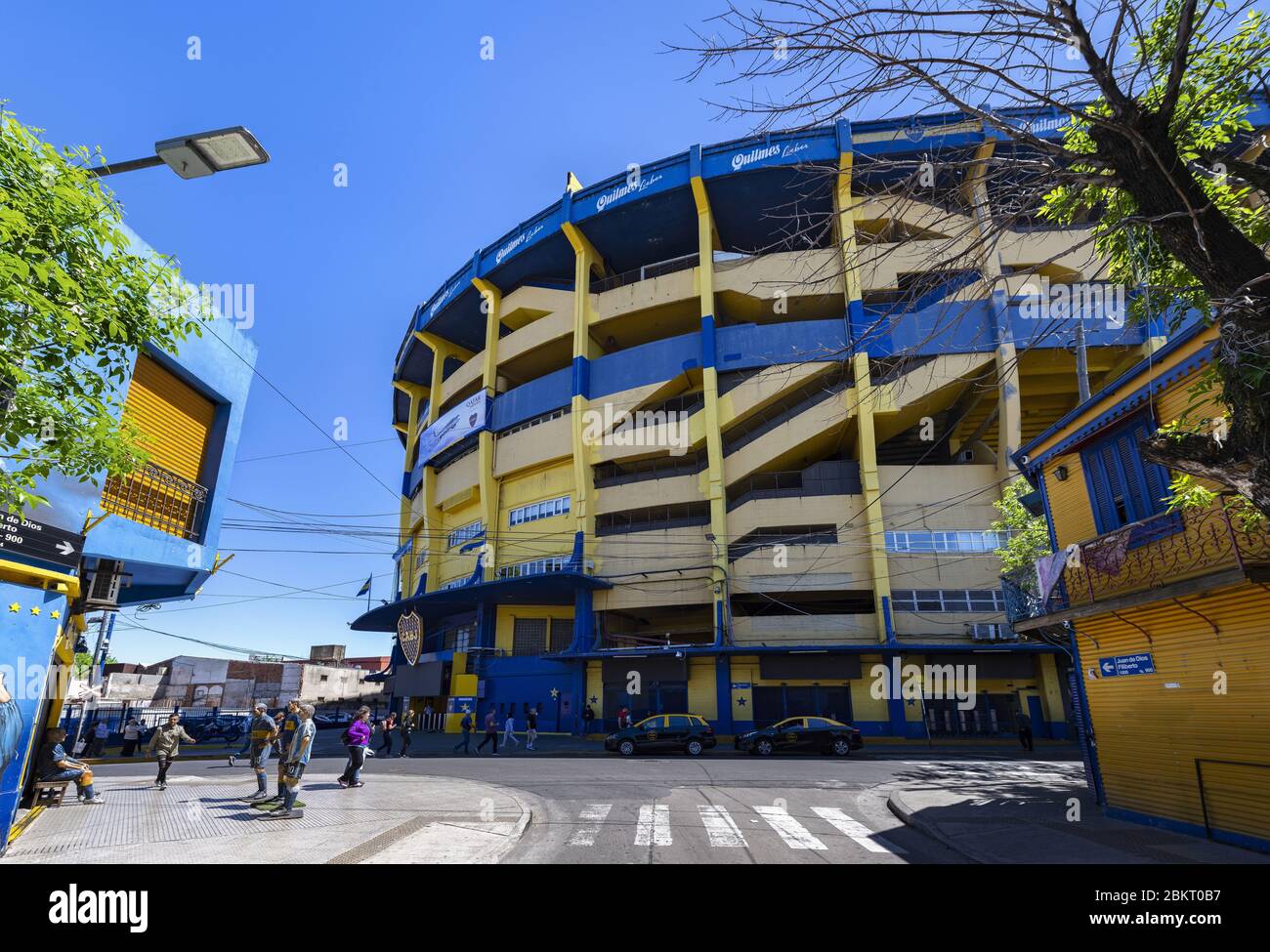 La Bombonera - berühmtes Fußballstadion in Buenos Aires Stockfoto