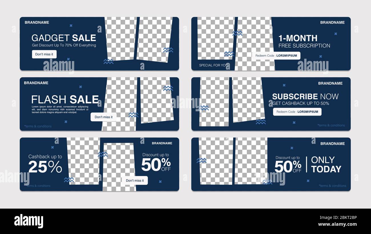 Verkauf Vorlage Sammlung für Promotion Verkauf. Bearbeitbares Banner für Social Media Post, Website und Internet-Anzeigen. Stock Vektor