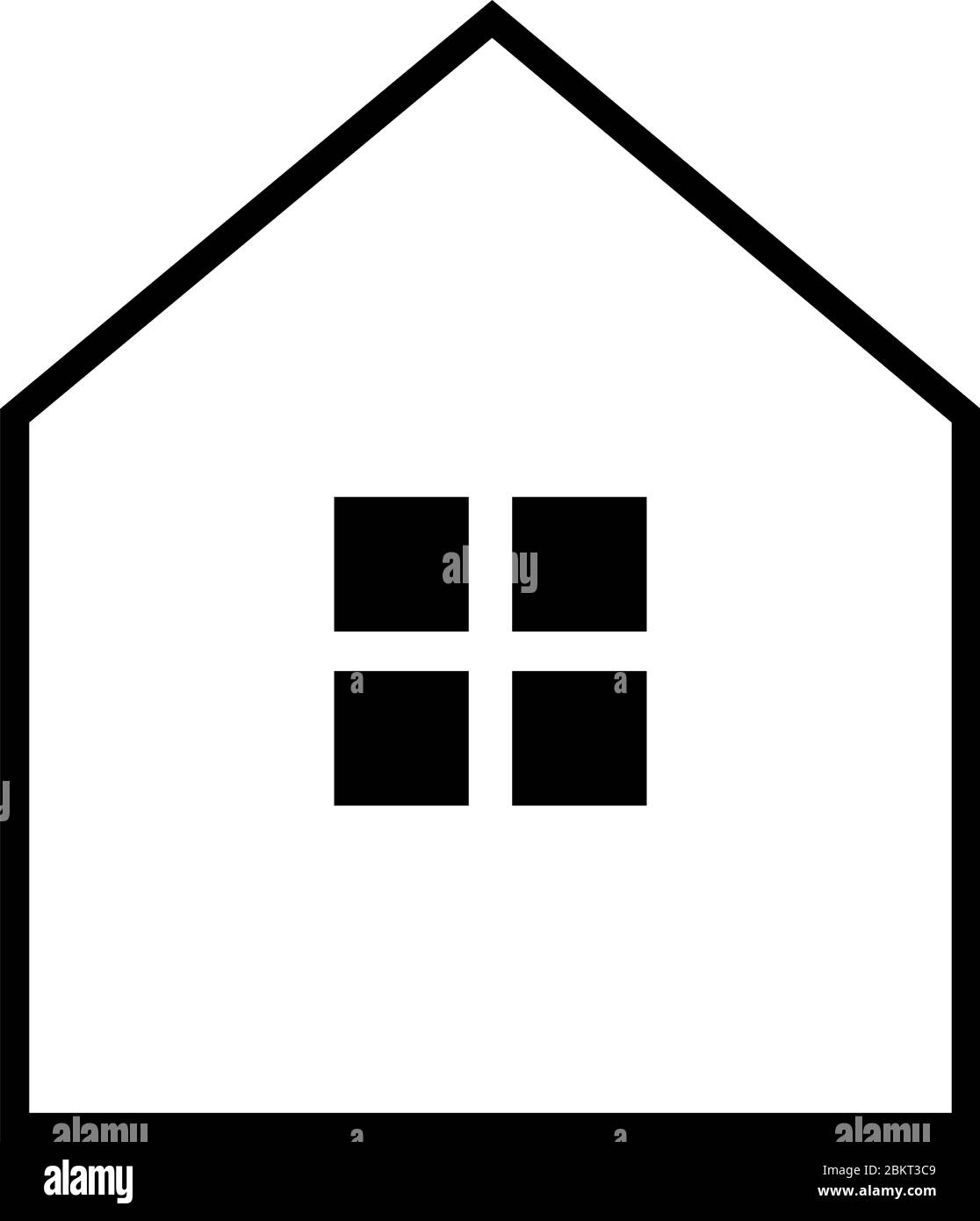 Einfaches abstraktes Haus Stock Vektor