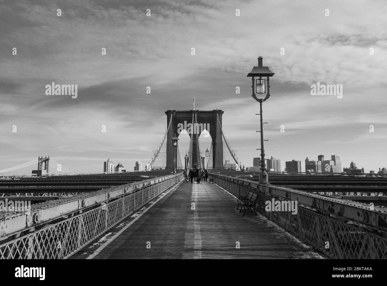 Brooklyn Bridge, New York, New York 10038, United States von John Augustus Roebling Stockfoto