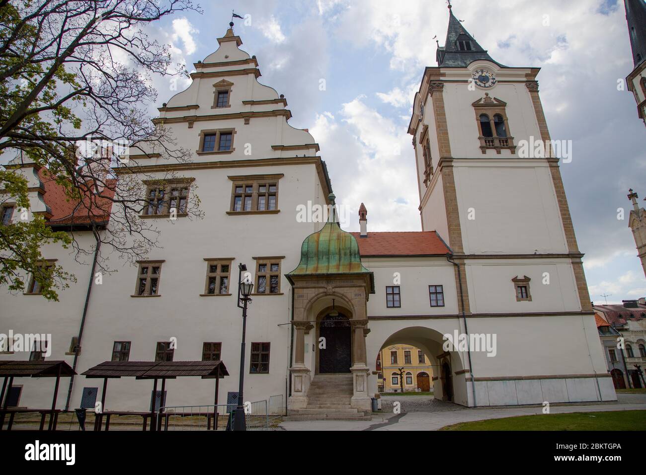 Historisches Rathaus in Levoca Stockfoto