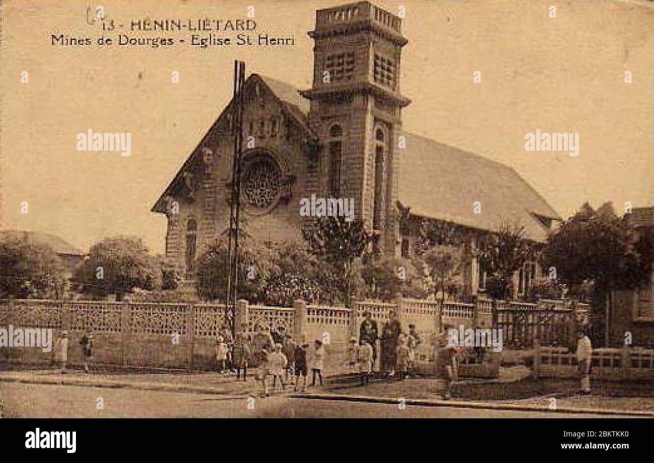 Hénin-Beaumont - Église Saint Henri des Mines de Dourges (1). Stockfoto