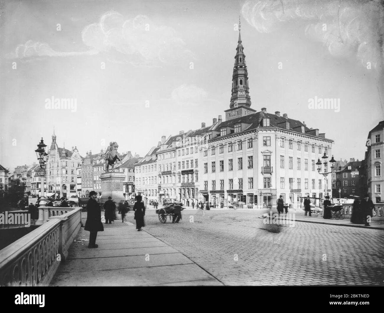 Højbro Plads (Johannes Hauerslev). Stockfoto