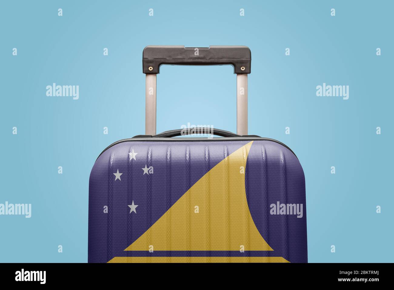 Koffer mit Tokelau Flagge Design travel America Konzept. Stockfoto