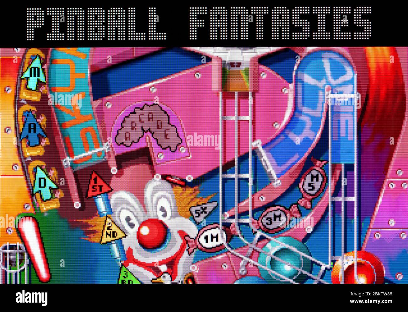 Pinball Fantasies - Atari Jaguar Videogame - nur zur redaktionellen Verwendung Stockfoto