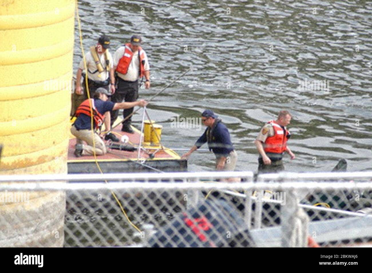 I-35W-FBI und Hennepin County-Minneapolis. Stockfoto