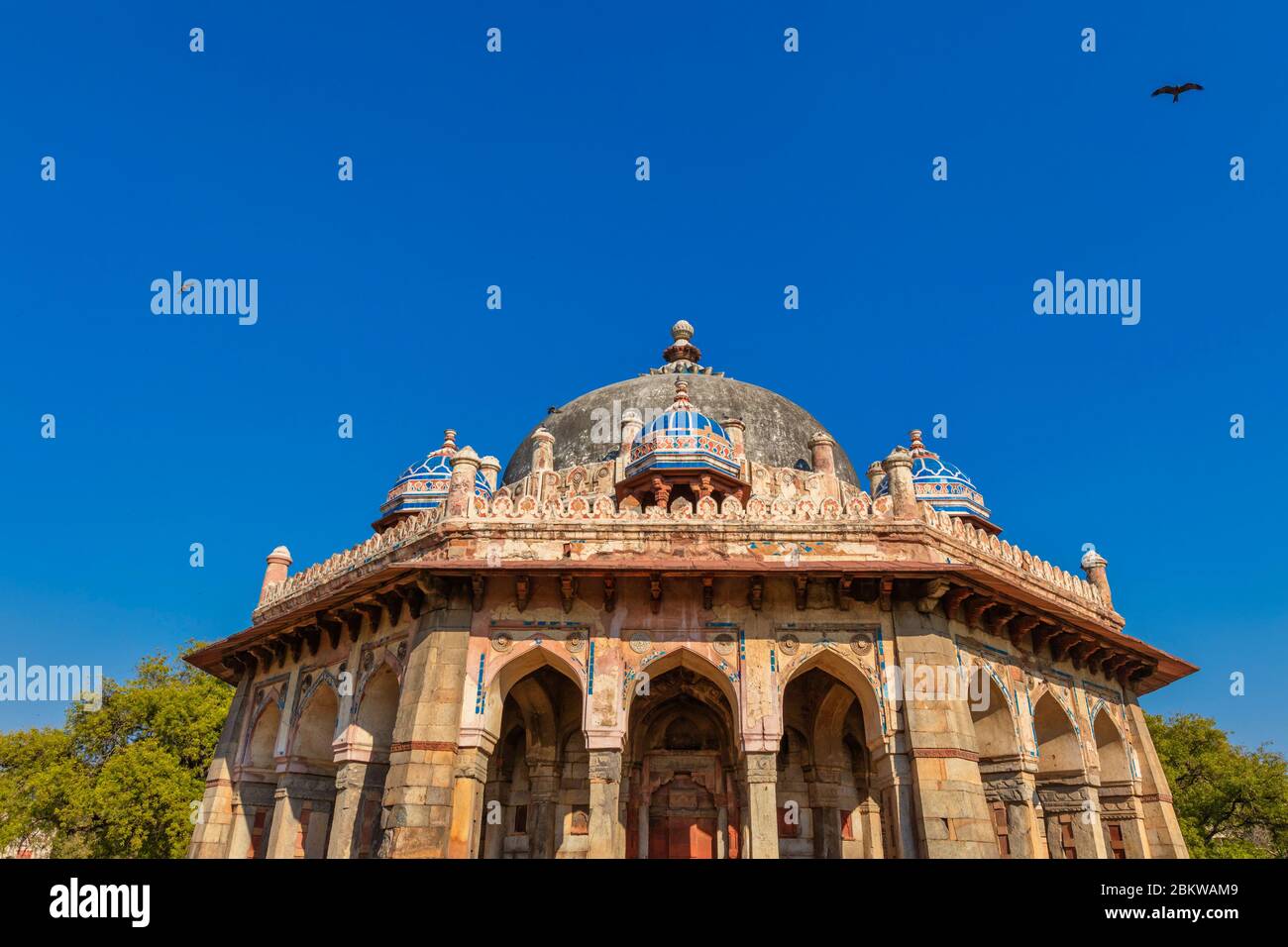 Isa Khan Niazi Grab, 1548, Delhi, Indien Stockfoto