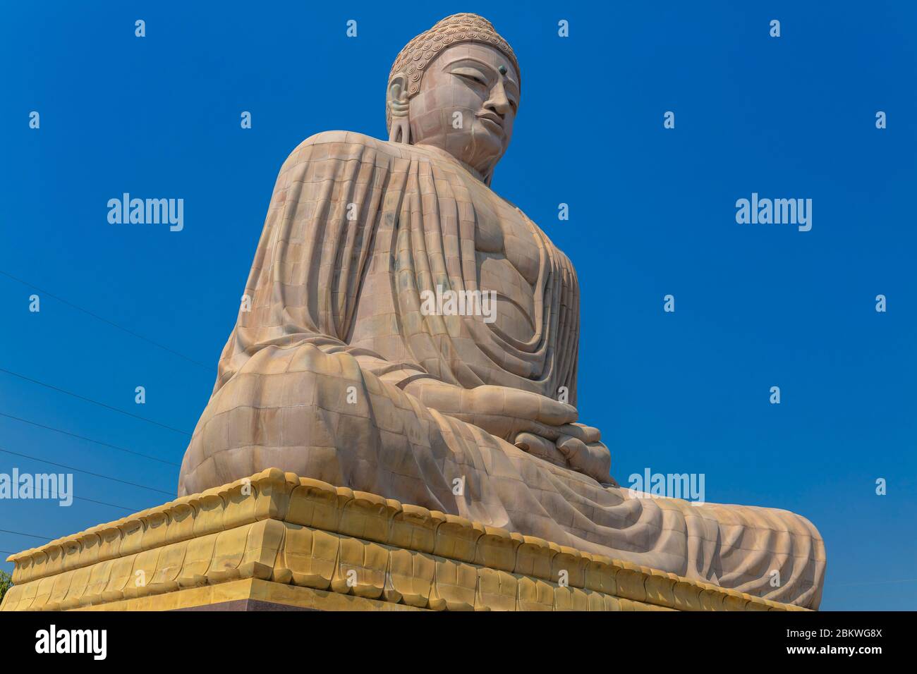 Große Buddha Statue, Bodh Gaya, Bihar, Indien Stockfoto