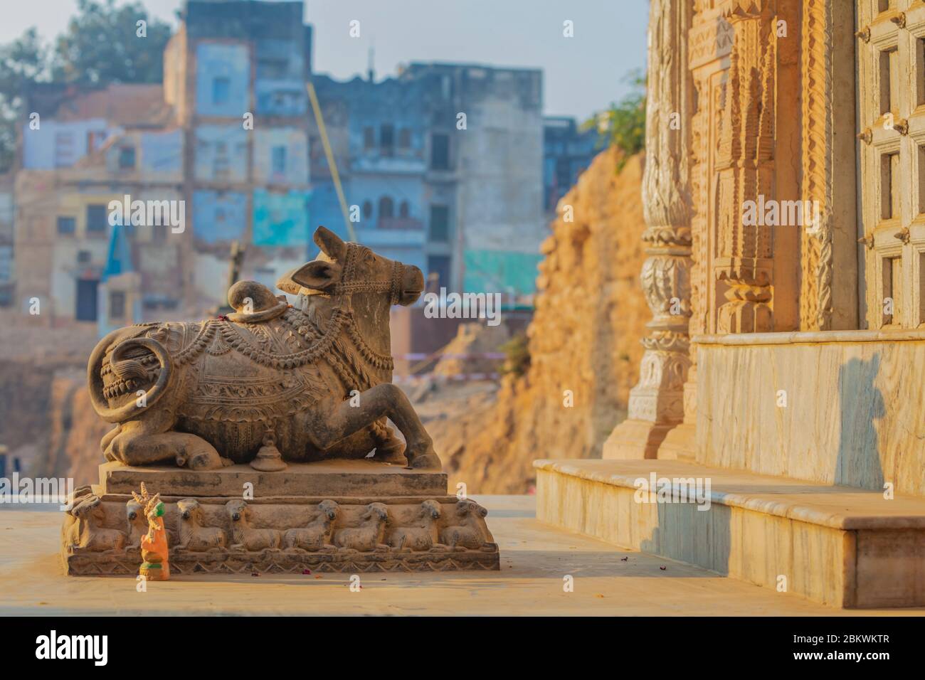 Hinduistentempel, Varanasi, Uttar Pradesh, Indien Stockfoto