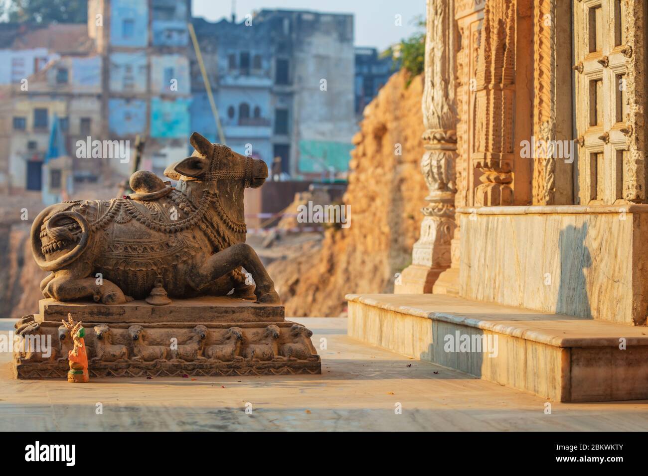 Hinduistentempel, Varanasi, Uttar Pradesh, Indien Stockfoto