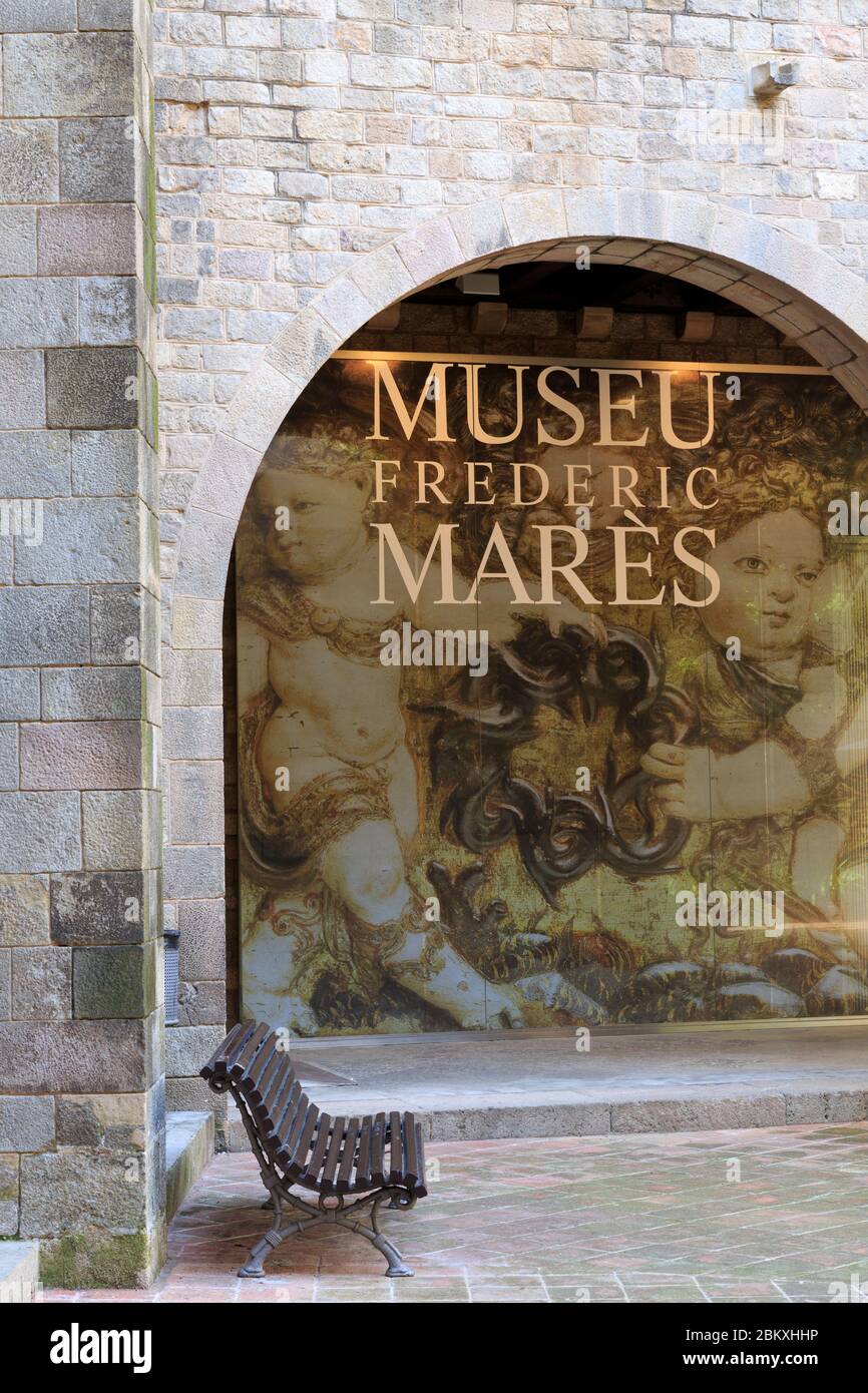 Frederic Mares Museum, Barri Gotisches Viertel, Barcelona, Katalonien, Spanien, Europa Stockfoto